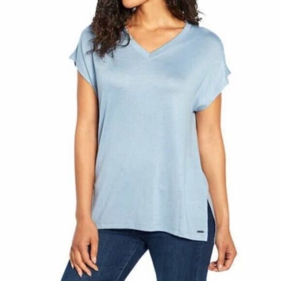 Orvis Woman’s Short Sleeve Tunic Knit Top Size S/P New - Picture 1 of 6